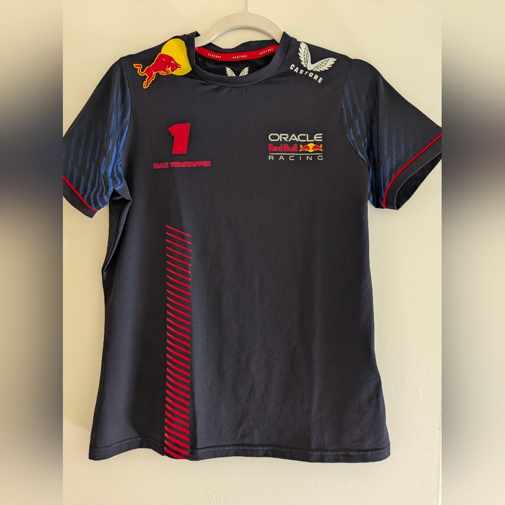 Red Bull Racing Castore Max Verstappen #1 Oracle Team Shirt Size 6 F1